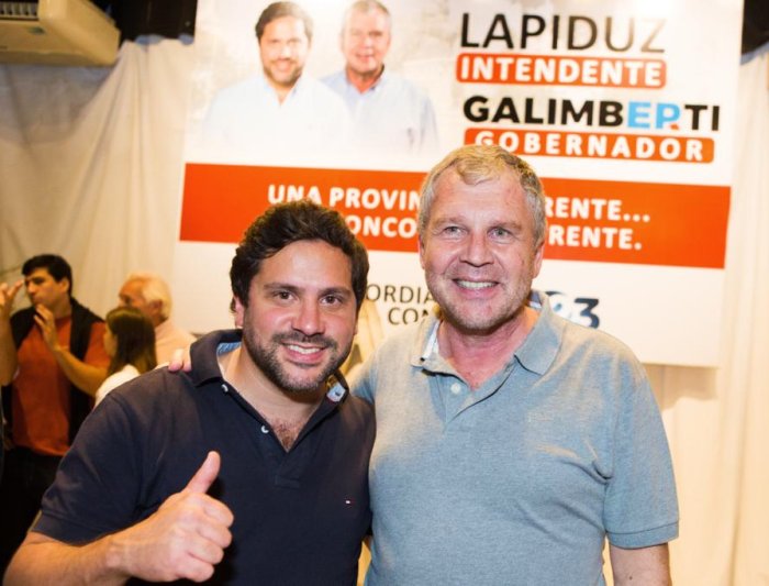 Pedro Galimberti, precandidato a gobernador, acompa&ntilde;&oacute; a Lapiduz.