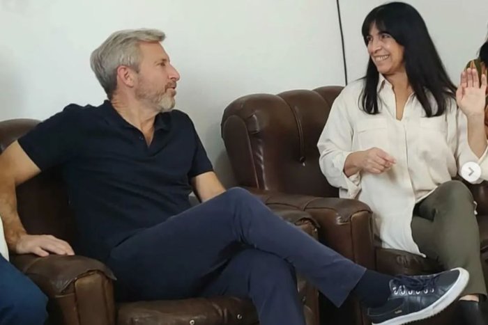 La visita de Frigerio a Aluani y a su equipo, hace casi un a&ntilde;o.