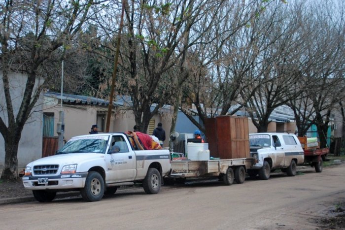El desalojo del lugar se llev&oacute; adelante el pasado viernes (Foto: Villa Elisa al D&iacute;a).