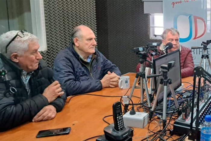 Galimberti, Niez y Telayna visitaron los estudios de O&iacute;d Mortales Radio en Concordia