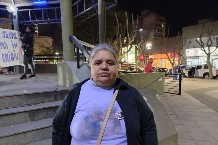 Rosa Eva Blanco, presente en el reclamo por Luisina.