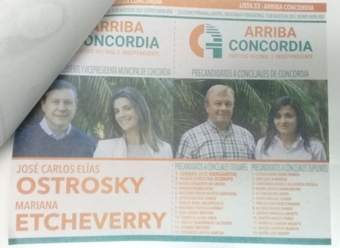 Lista 33: Arriba Concordia - Jos&eacute; Carlos El&iacute;as Ostrosky.