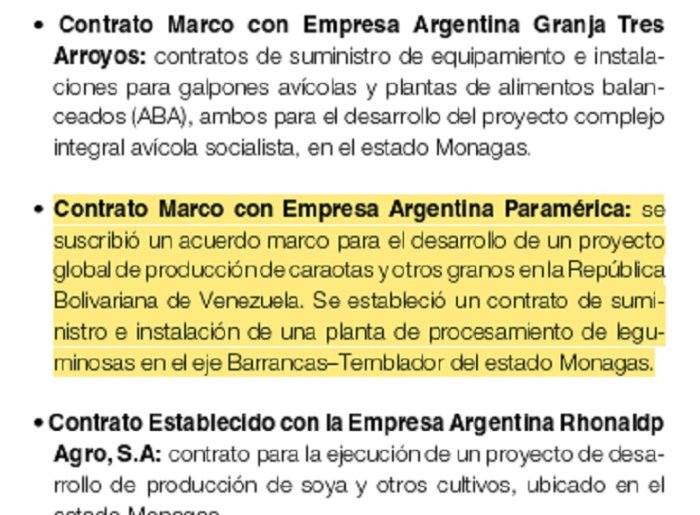 Informe de gesti&oacute;n anual de PDVSA 2009 donde se manifiesta la relaci&oacute;n entre empresas argentinas y la petrolera venezolana.