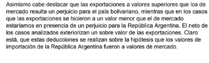 Conclusiones de la Auditor&iacute;a de SIGEN sobre las operaciones de Param&eacute;rica y otras empresas en el marco del Fideicomiso con Venezuela.