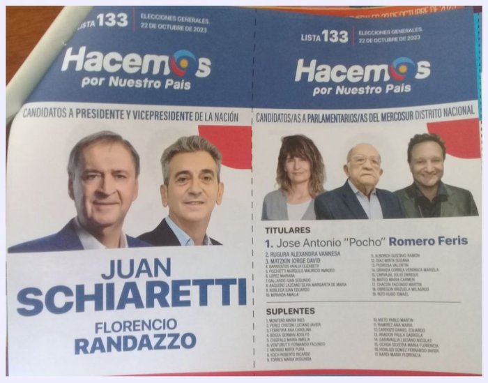 Lista 133, Hacemos por Nuestro Pa&iacute;s.