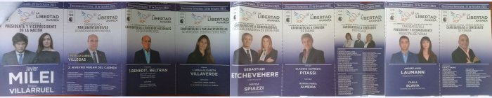 Boleta s&aacute;bana de la Lista 503, La Libertad Avanza en Paran&aacute;.