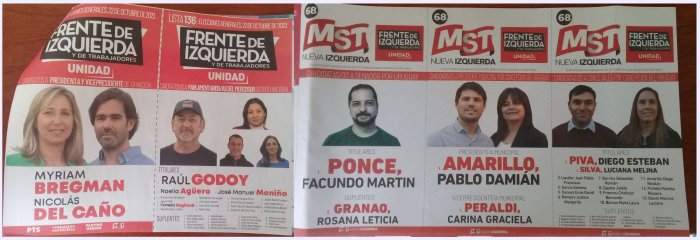 Lista 136, Frente de Izquierda y de Trabajadores en Concepci&oacute;n del Uruguay.