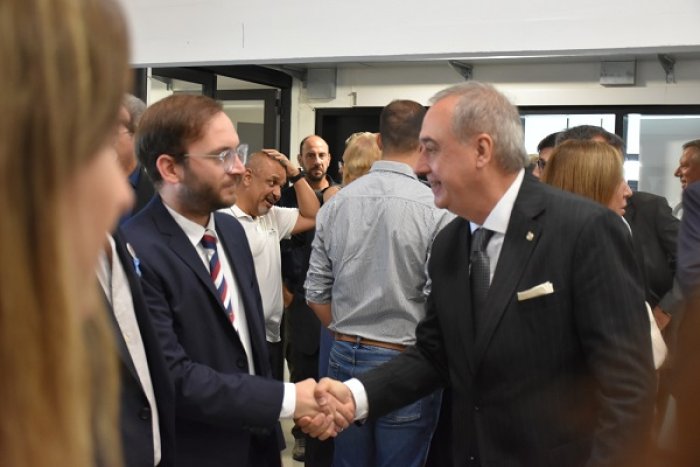 Felipe Sastre junto a Alejandro Daneri.