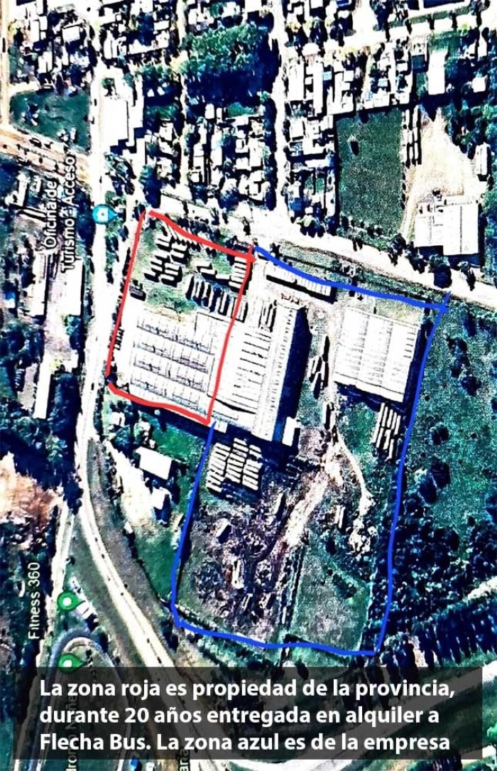 Como se ve, Flecha Bus dispone de un amplio espacio de su propiedad para invertir en su proyecto fabril