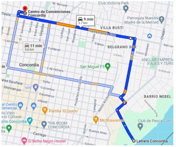 El primer recorrido ser&aacute; hasta el cartel de Concordia en calle teniente de nav&iacute;o Fernando Mendoza, en costanera.