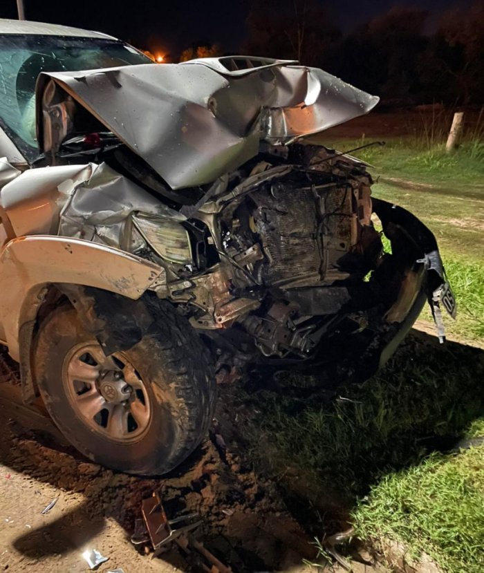 As&iacute; qued&oacute; la 4x4 que conduc&iacute;a el dirigente gremial municipal de Concordia.