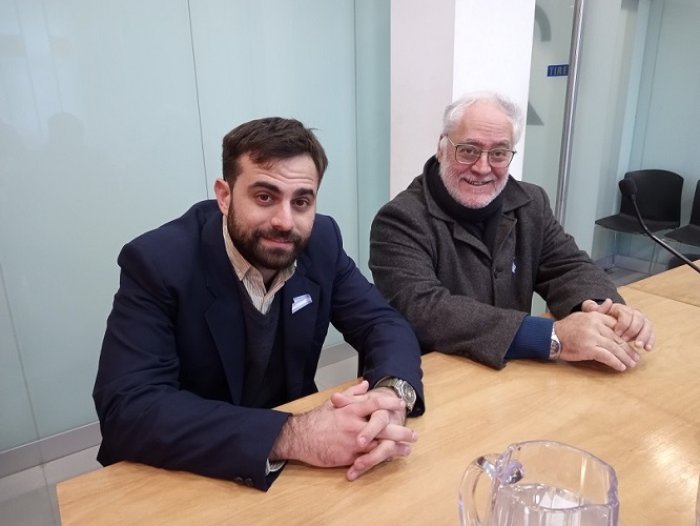 Defensores Tom&aacute;s Virgala y Miguel &Aacute;ngel Cullen.