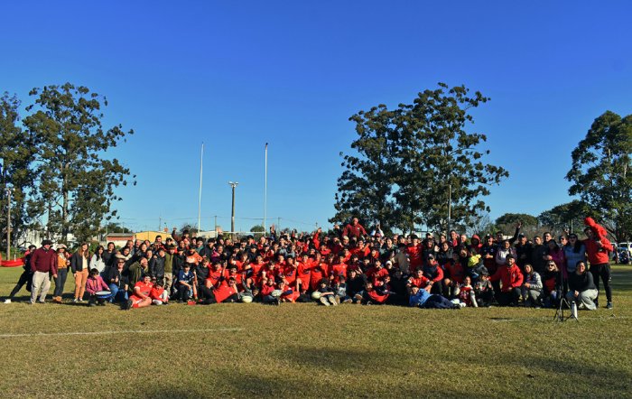 Jugadores, entrenadores, dirigentes y toda la familia roja celebr&oacute; la victoria del equipo juvenil.