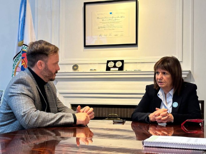 El intendente de Concordia fue recibido por la ministra de Seguridad de la Naci&oacute;n.