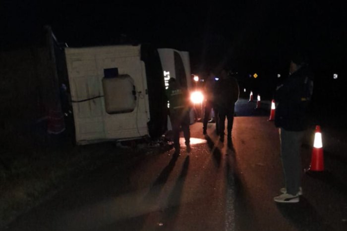 As&iacute; qued&oacute; el cami&oacute;n Renault que conduc&iacute;a el ubajayense.