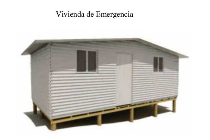 La imagen de una vivienda que aparece impresa en el convenio