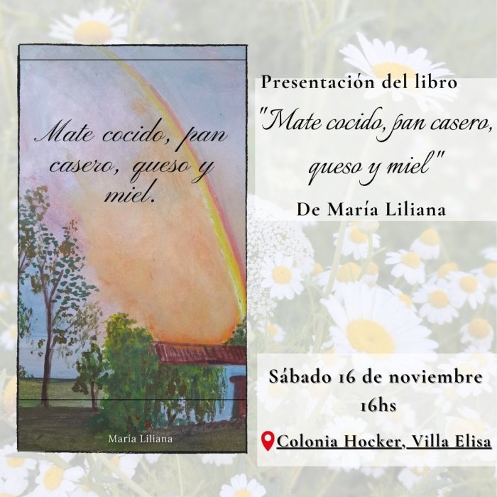 La presentaci&oacute;n tendr&aacute; lugar en Colonia Hocker, Villa Elisa.