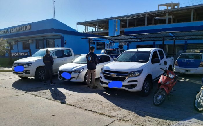 Frente a la Jefatura de Polic&iacute;a Federaci&oacute;n est&aacute;n los veh&iacute;culos secuestrados.