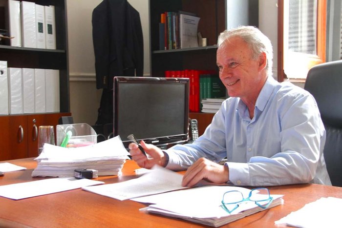 El ministro Schneider destac&oacute; que las obras se ejecutan con fondos propios.