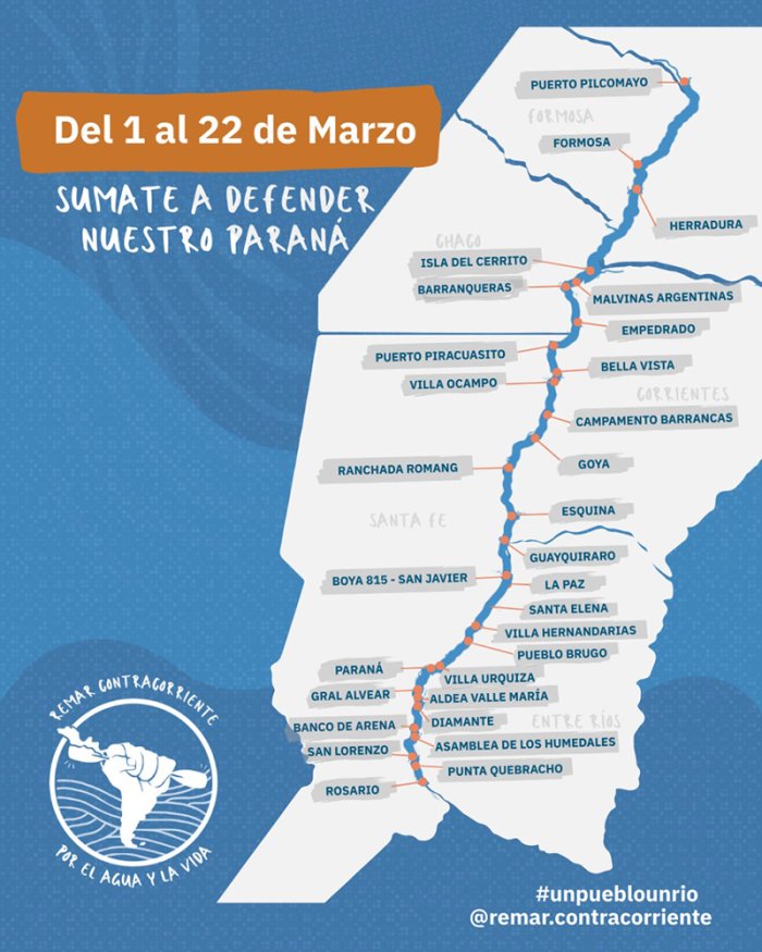El recorrido que har&aacute;n durante 22 d&iacute;as.