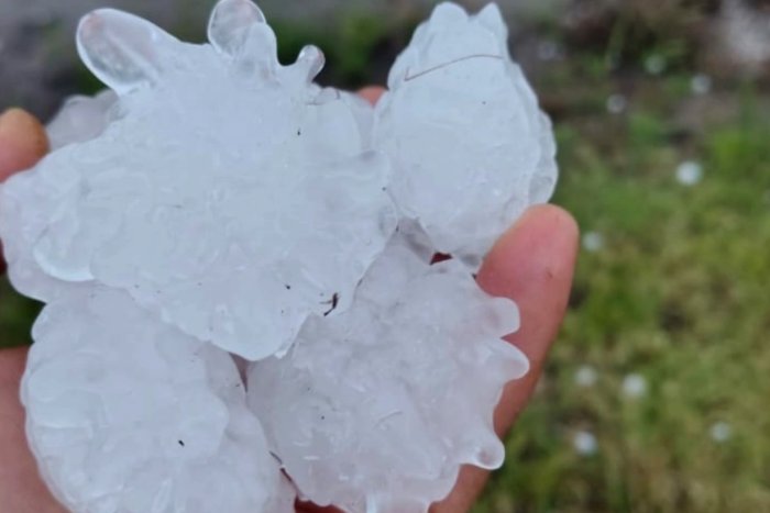 El granizo ten&iacute;a una forma muy particular