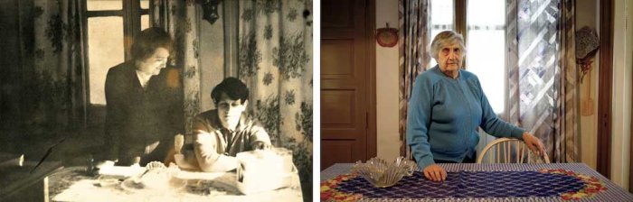 Clara Fink junto a su hijo, Claudio Marcelo Fink, secuestrado el 12 de agosto de 1976 en Paran&aacute;, Entre R&iacute;os. Contin&uacute;a desaparecido (Ausencias - Gustavo Germano)