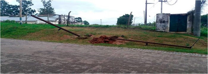 Las columnas hu&eacute;rfanas en zona de Arruabarrena y Belgrano, en el Regimiento de Concordia.