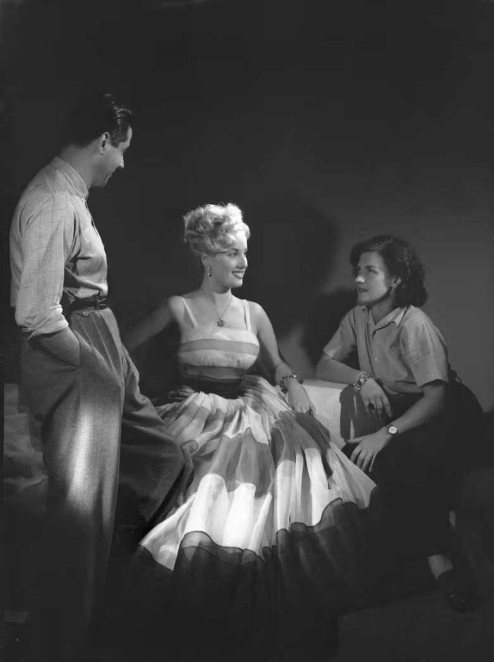 Annemarie Heinrich con Mirtha Legrand y Daniel Tinayre
