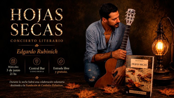 El artista oriundo de Concordia se presenta y llama a colaborar con una fundaci&oacute;n.