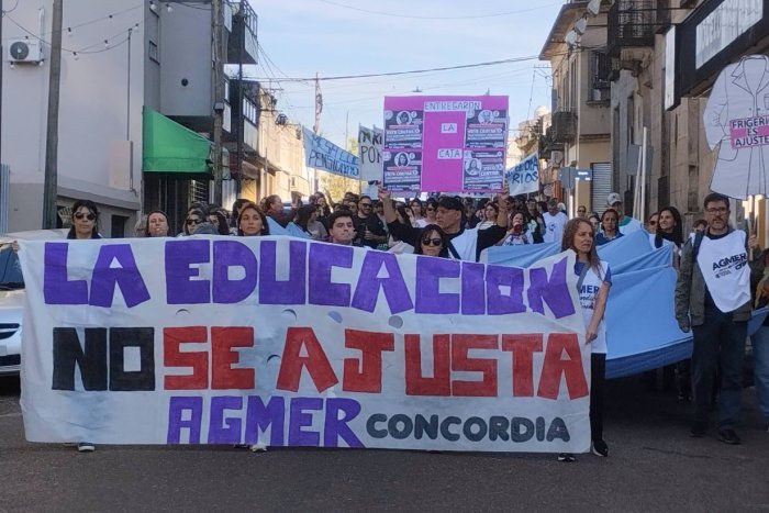 la seccional Concordia del gremio se moviliz&oacute; hacia Departamental