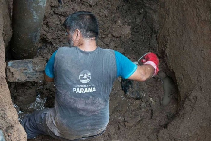 Las roturas son moneda corriente en la capital entrerriana, con perjuicios a barrios populosos