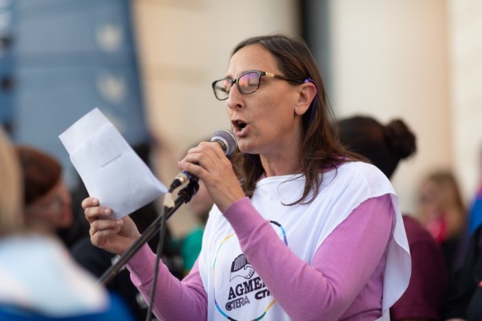 L&iacute;a Soledad Fimpel, secretaria adjunta de la Asociaci&oacute;n Gremial del Magisterio de Entre R&iacute;os (Agmer)