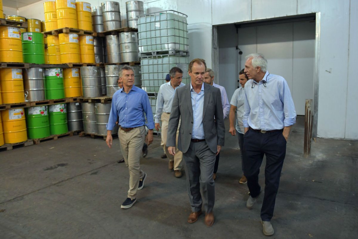 Macri, Bordet, Frigerio y Etchevehere en Eca S.A.