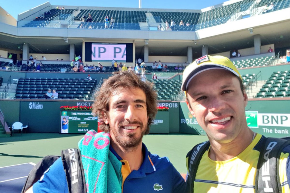Cuevas y Zeballos, eliminados en semis.