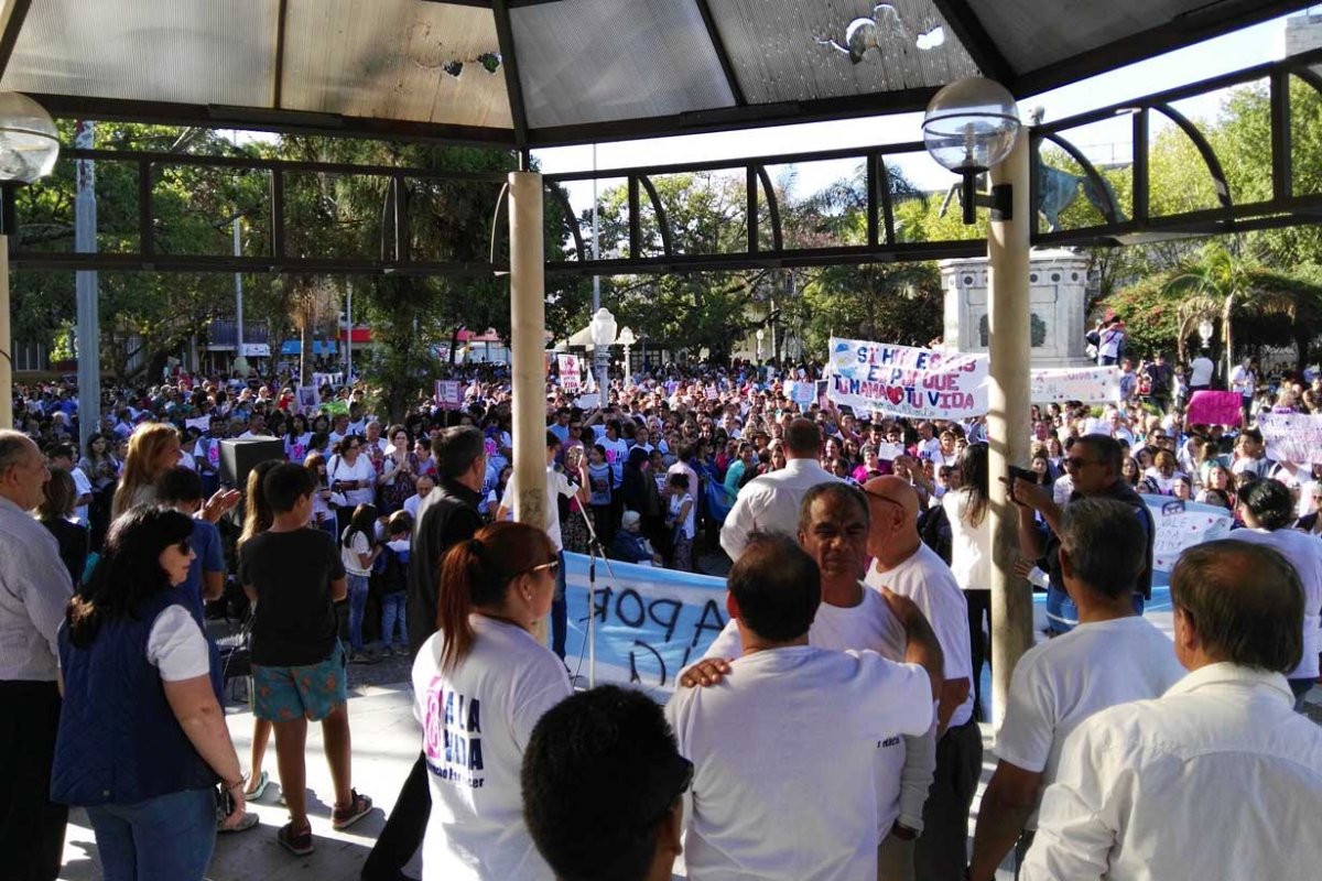 Una de las marchas pro vida en Concordia