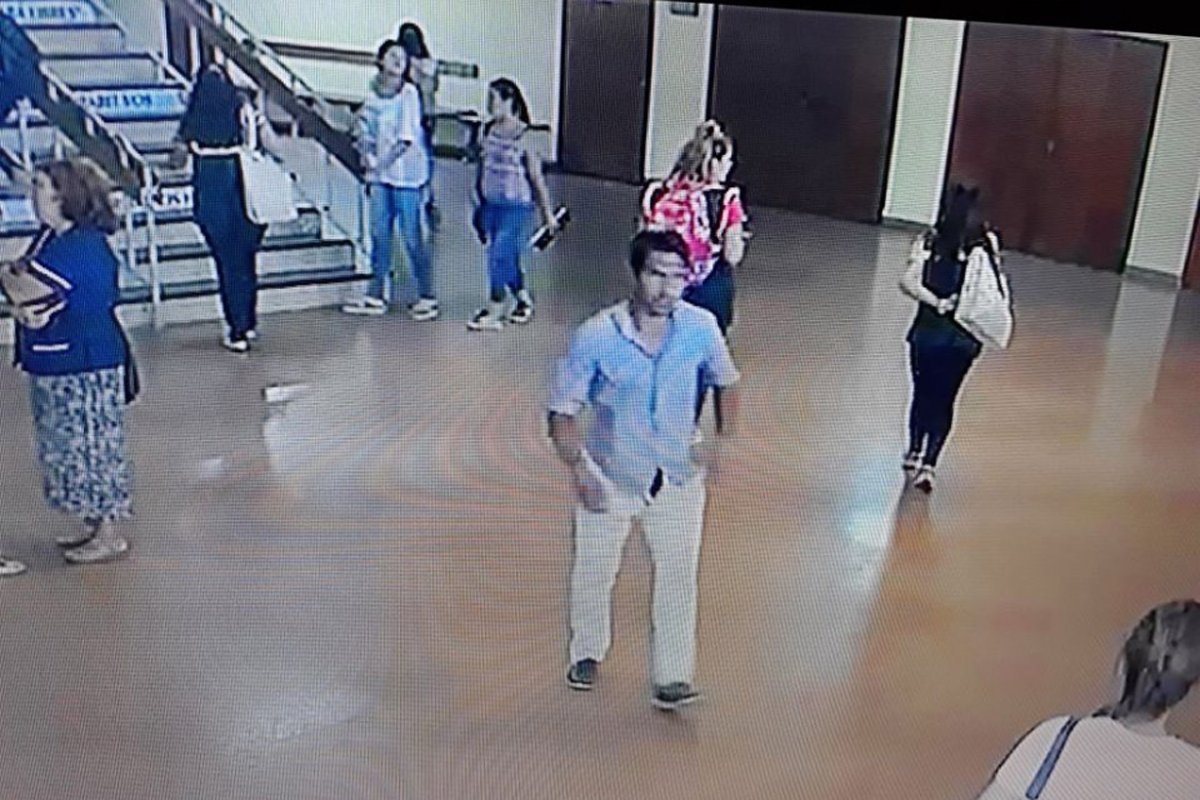 La imagen que capt&oacute; la c&aacute;mara de seguridad.
