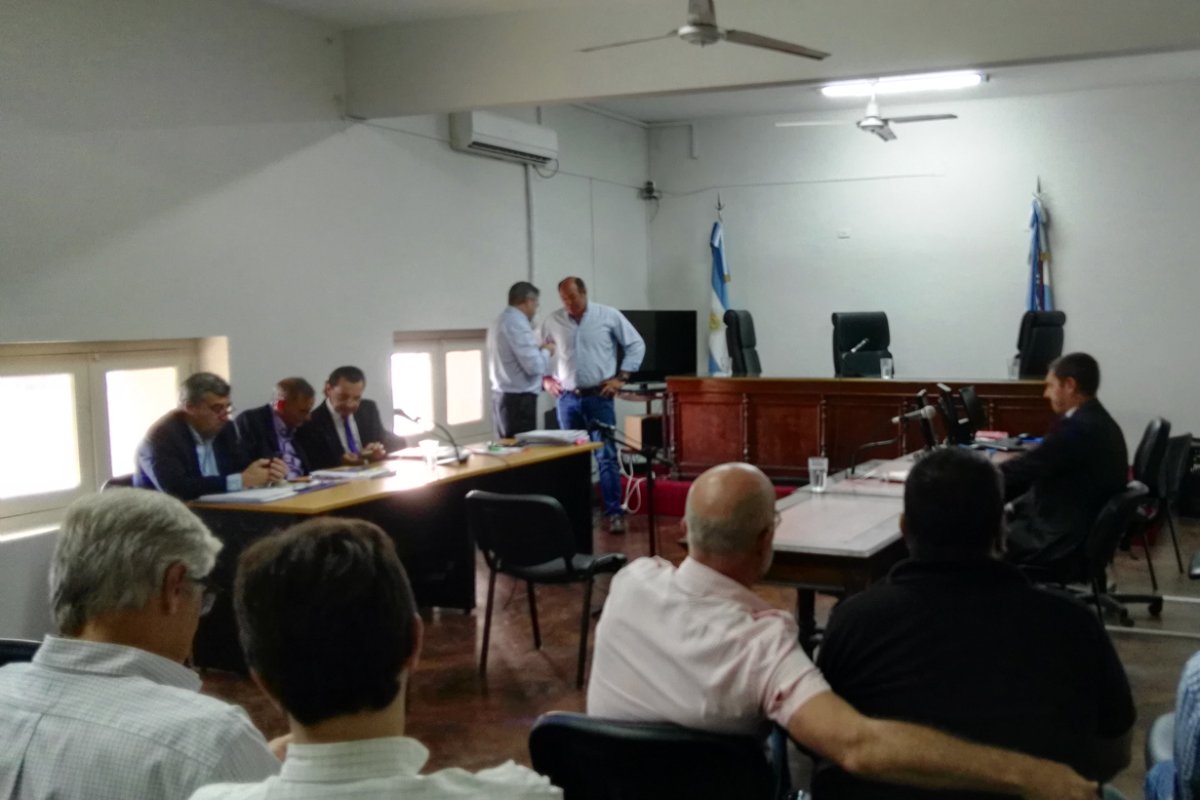 La sala, momentos antes de inicio de la audiencia