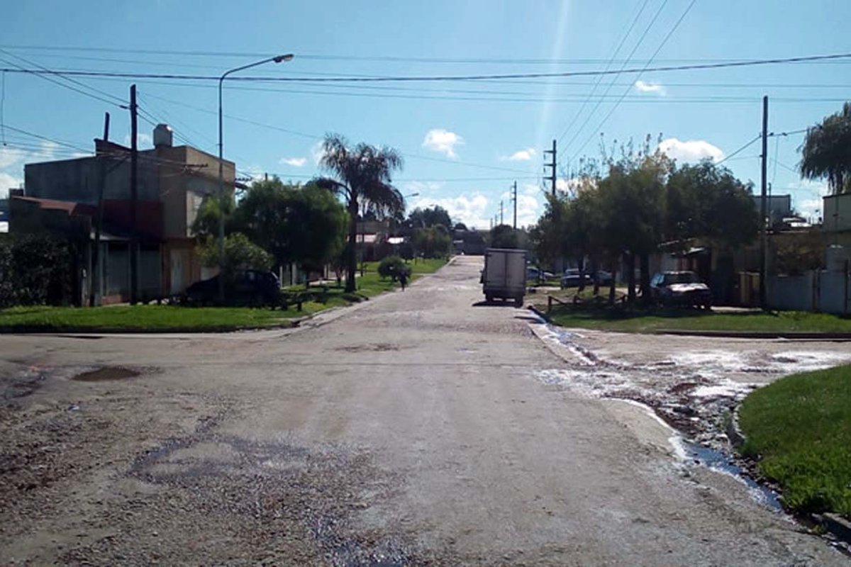 La zona del operativo policial