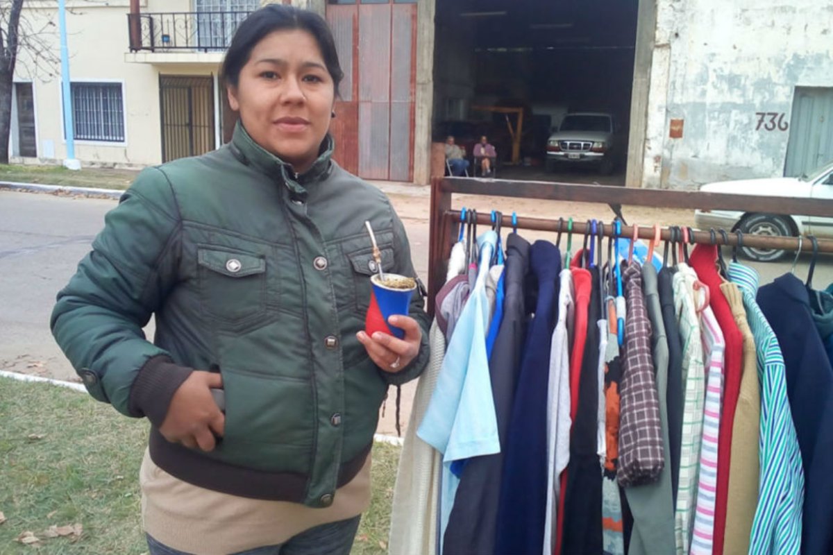Mar&iacute;a S&aacute;nchez, en el club del trueque del "Ferr&eacute;".