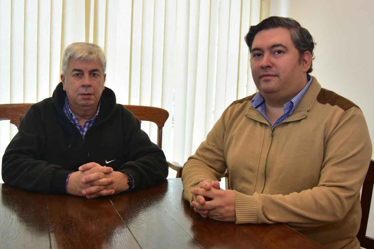 Gabrial Carbone y Enrique Rinaldi