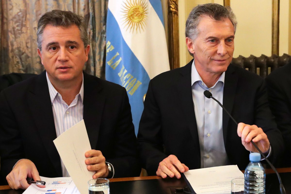 Etchevehere, con Macri, en una reuni&oacute;n de Gobierno