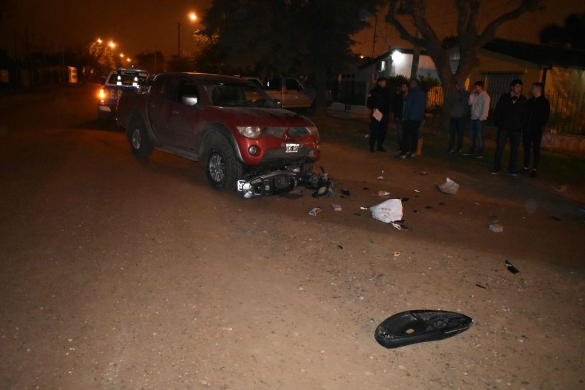 El accidente, hoy en Chajar&iacute;.