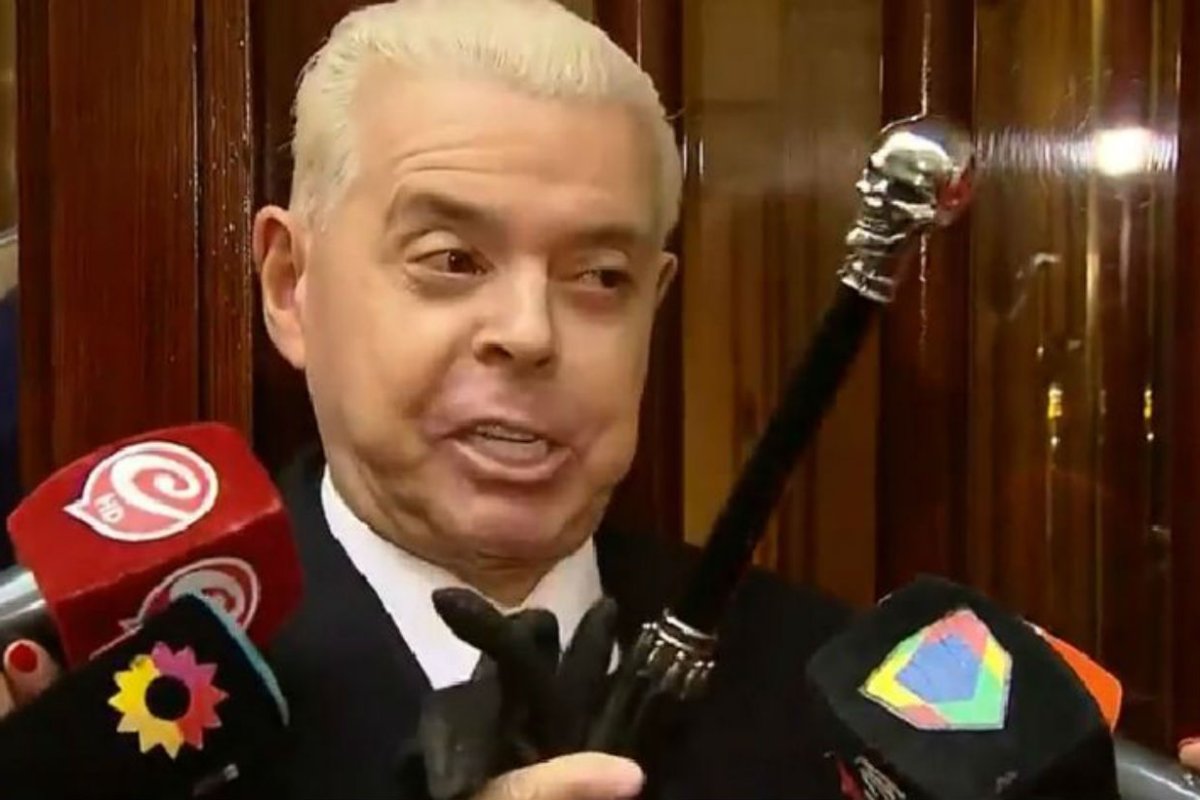 El entrerriano, al salir de su casa hoy.
