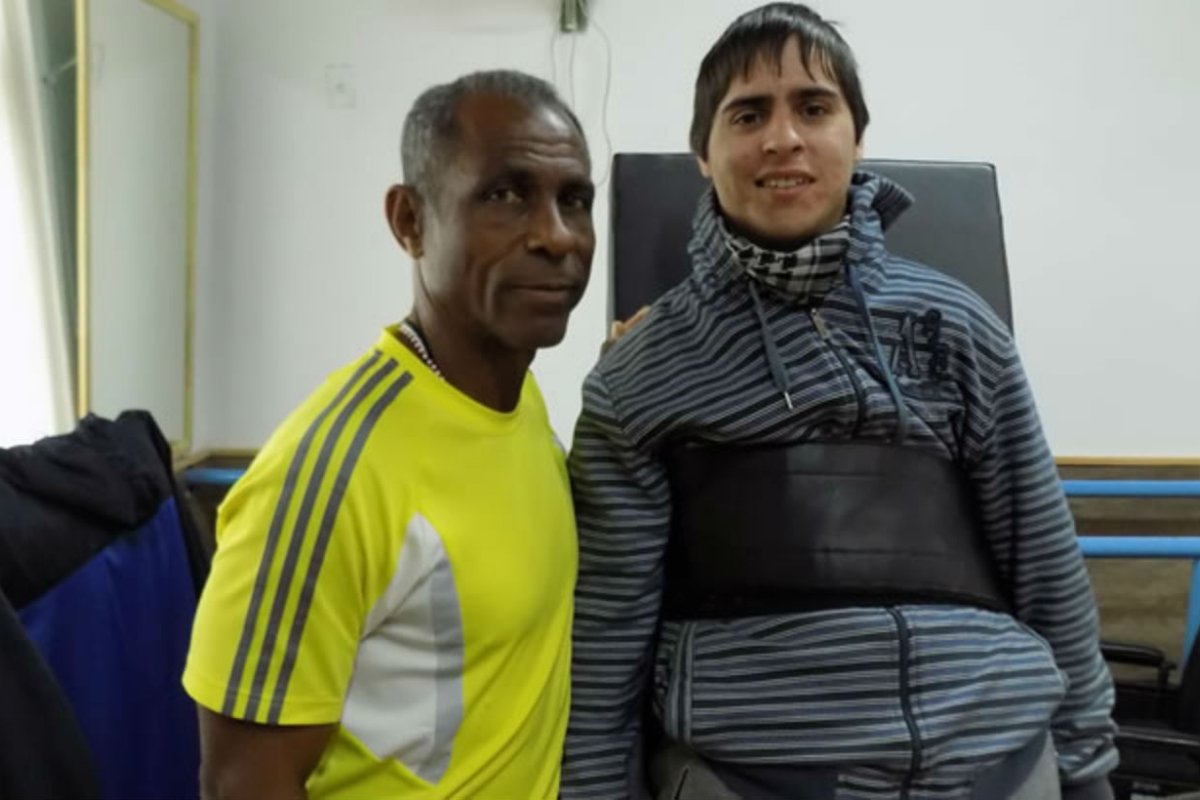 Benito Aldama junto a Bruno Escobar.