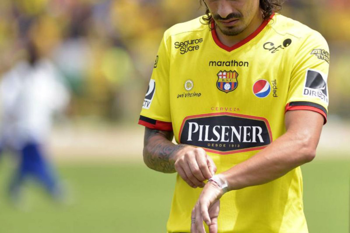 Ismael Blanco, cuando jug&oacute; en Barcelona de Ecuador
