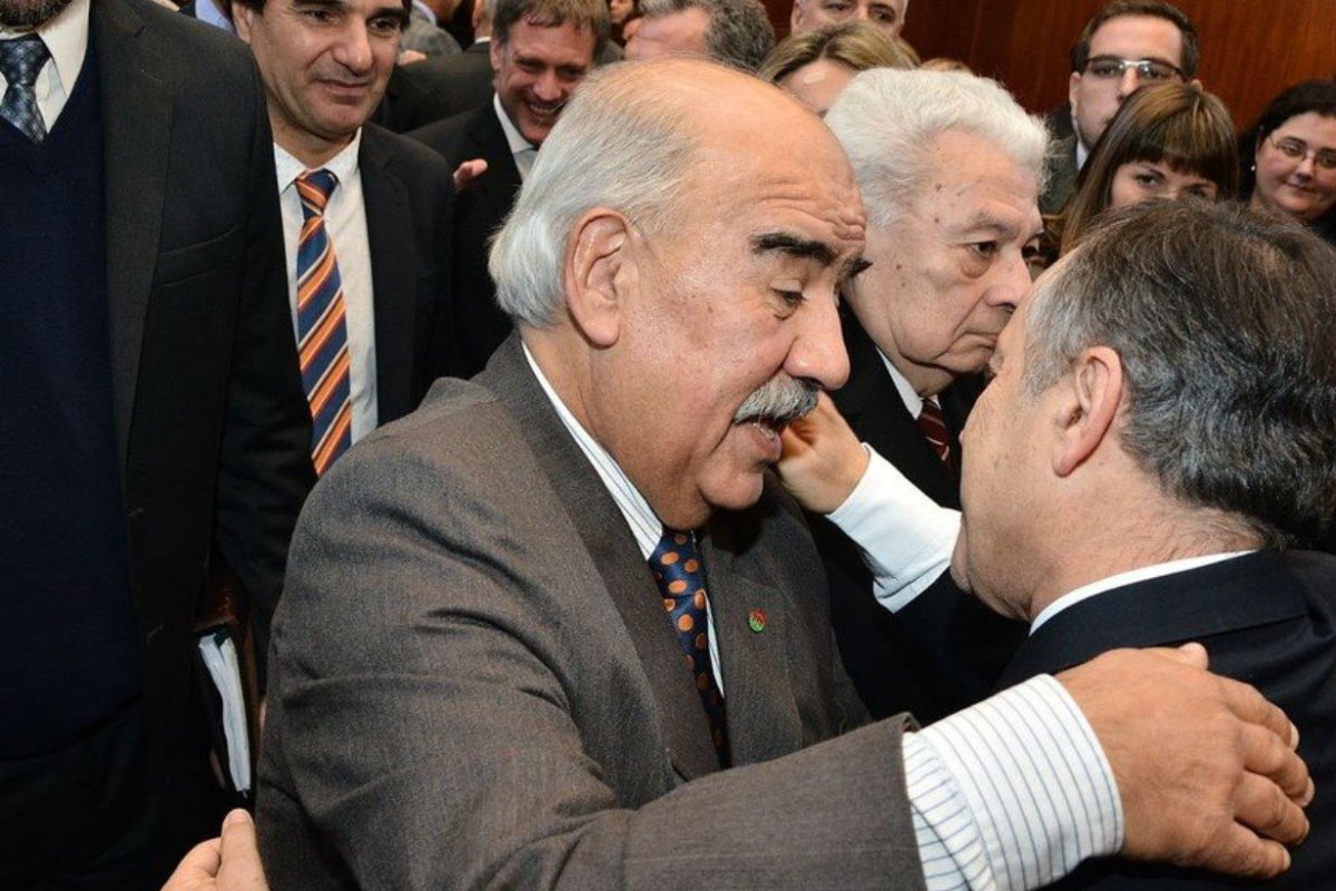 Paredes con Giorgio, el &uacute;ltimo en llegar al STJ.