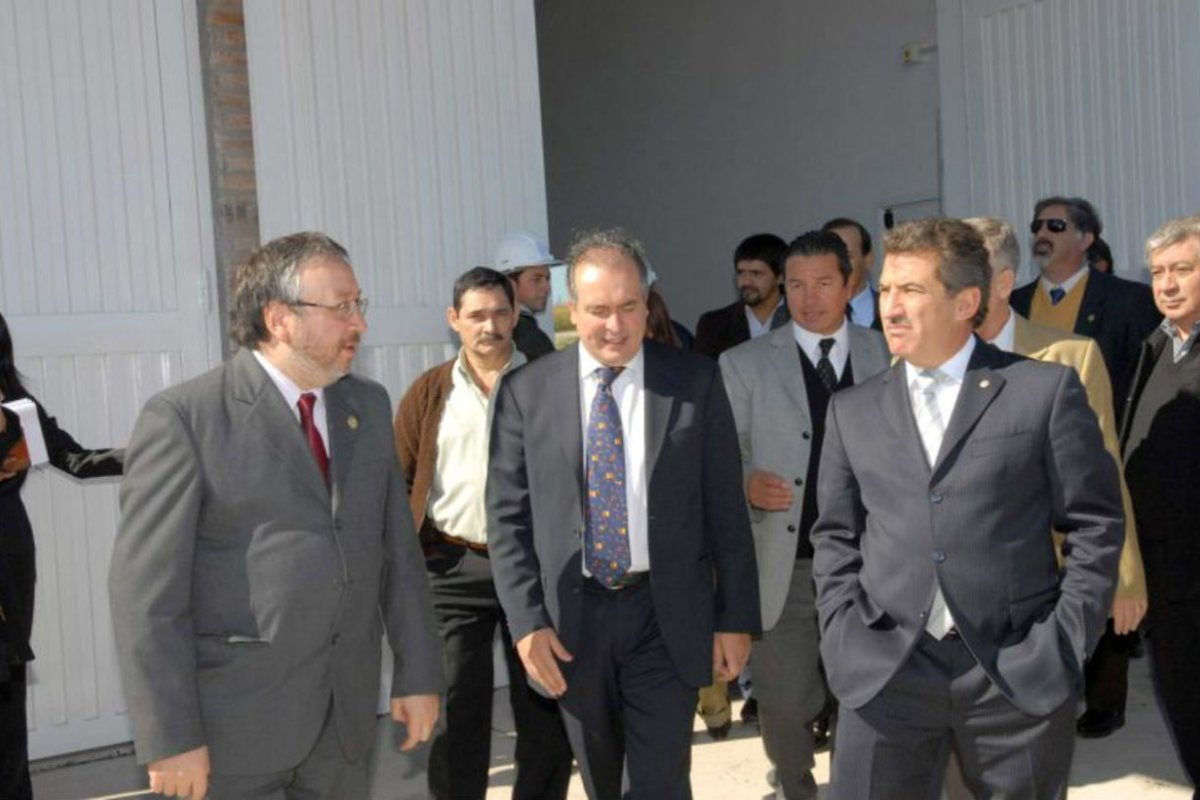 Jos&eacute; L&oacute;pez, con Urribarri en Entre R&iacute;os.