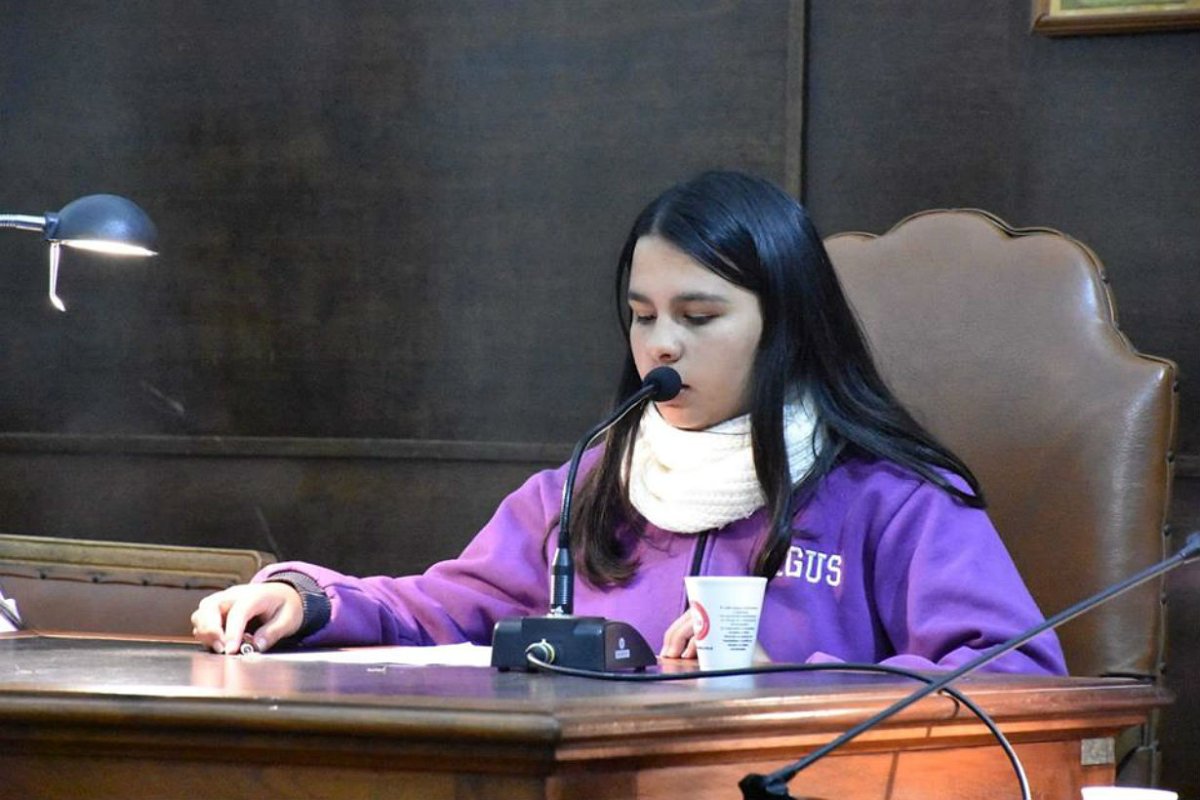 Agustina, presidente del HCD Juvenil