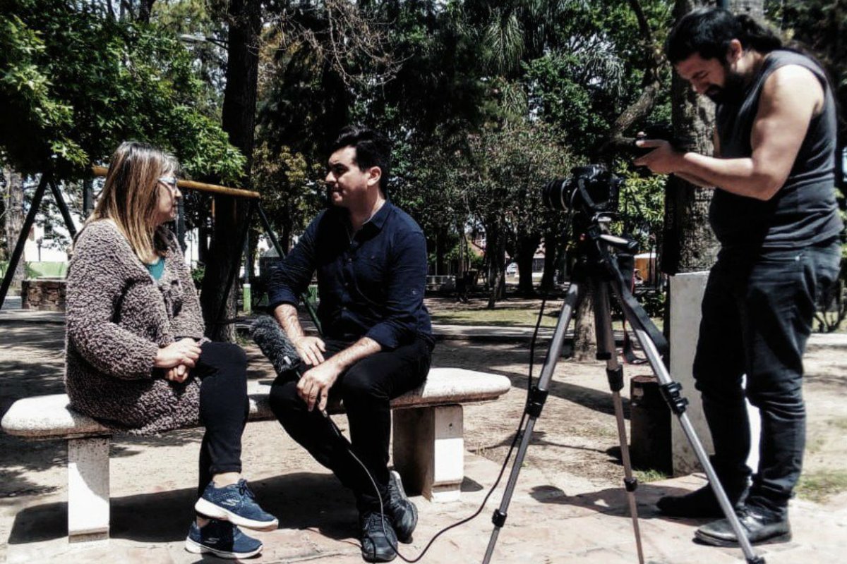 Eleisegui, durante una entrevista en Santa Fe.