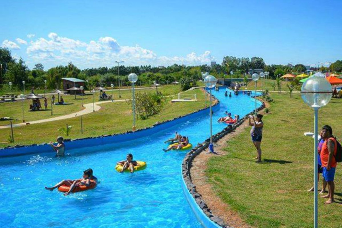El parque acu&aacute;tico en termas de Federaci&oacute;n.